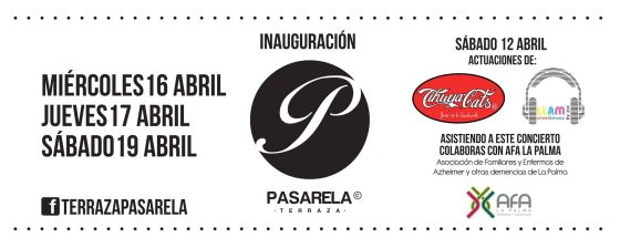 INAUGURACION TERRAZA PASARELA. COLABORA CON AFA LA PALMA