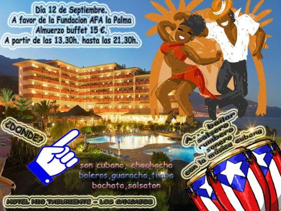 CARTEL BAILE LATINO A BENEFICIO AFA LA PALMA