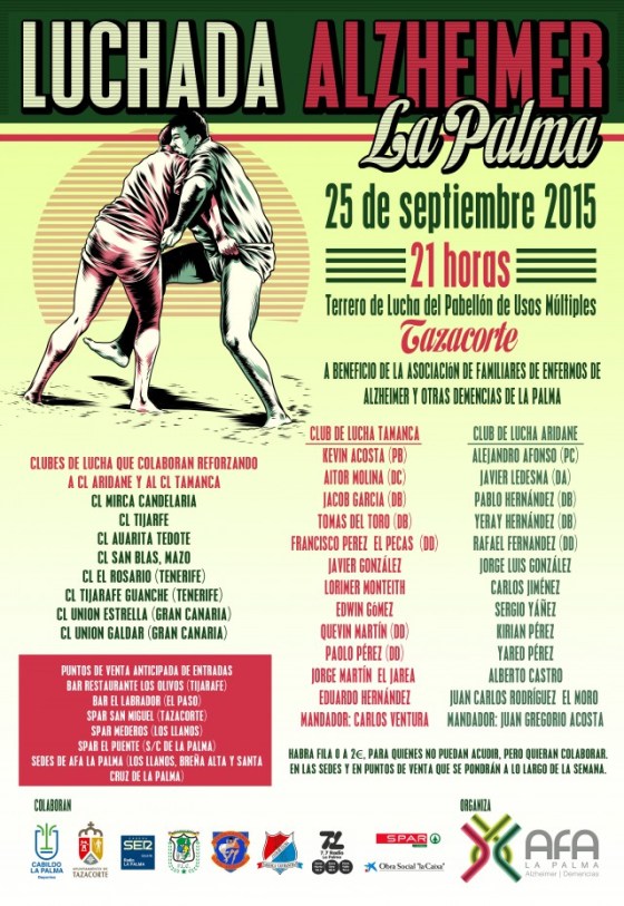 CARTEL LUCHADORES LUCHADA AFA LA PALMA