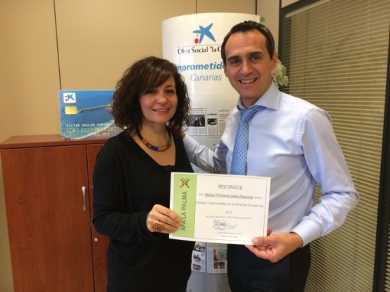 CaixaBank Tazacorte: Empresa comprometida con el Alzheimer. AFA La Palma