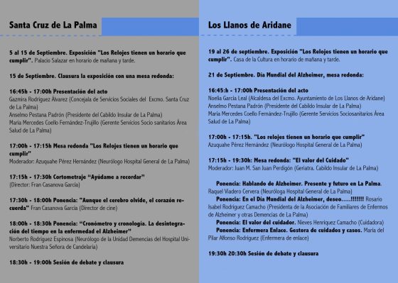 AFA LA PALMA. DIA MUNDIAL DEL ALZHEIMER 2016
