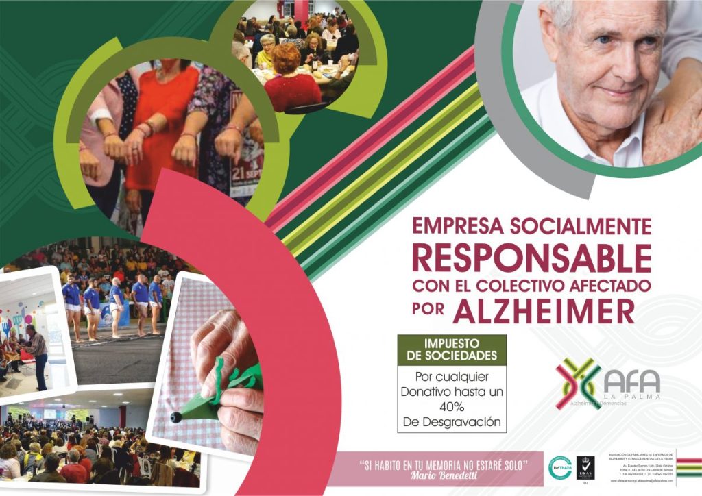 CARTEL EMPRESAS RESPONSABLE ALZHEIMER AFA LA PALMA
